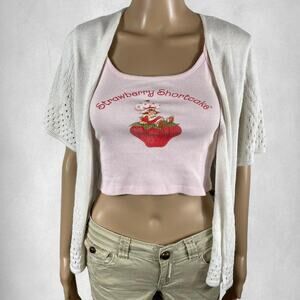 Adorable strawberry shortcake pink crop